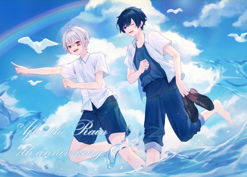 mafumafu and soraru (indie utaite and 1 more) drawn by sarin_(seoling)