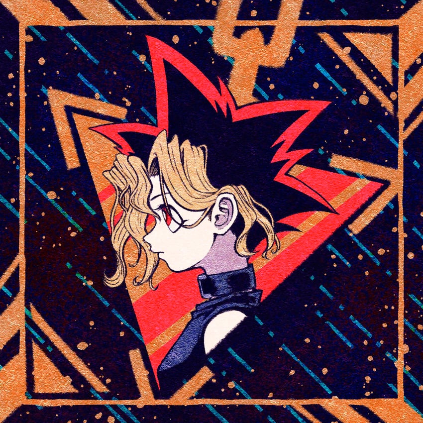 muto yugi (yu-gi-oh! and 1 more) drawn by chiinosuke