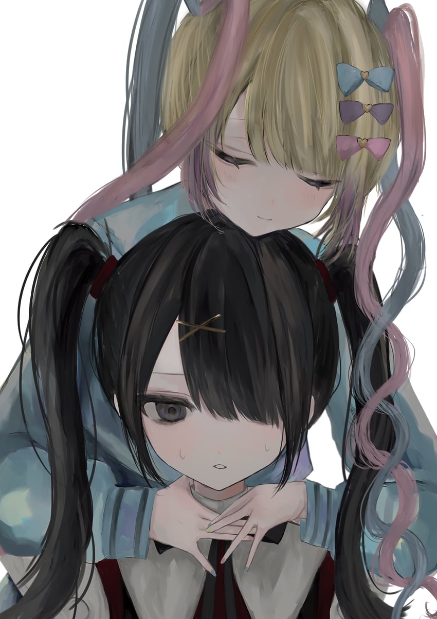 chouzetsusaikawa tenshi-chan and ame-chan (needy girl overdose) drawn by kanau_(u_u_zzx)