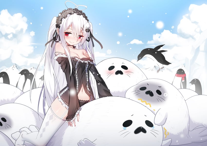 tokisaki mio (original) drawn by niliu_chahui and qys3