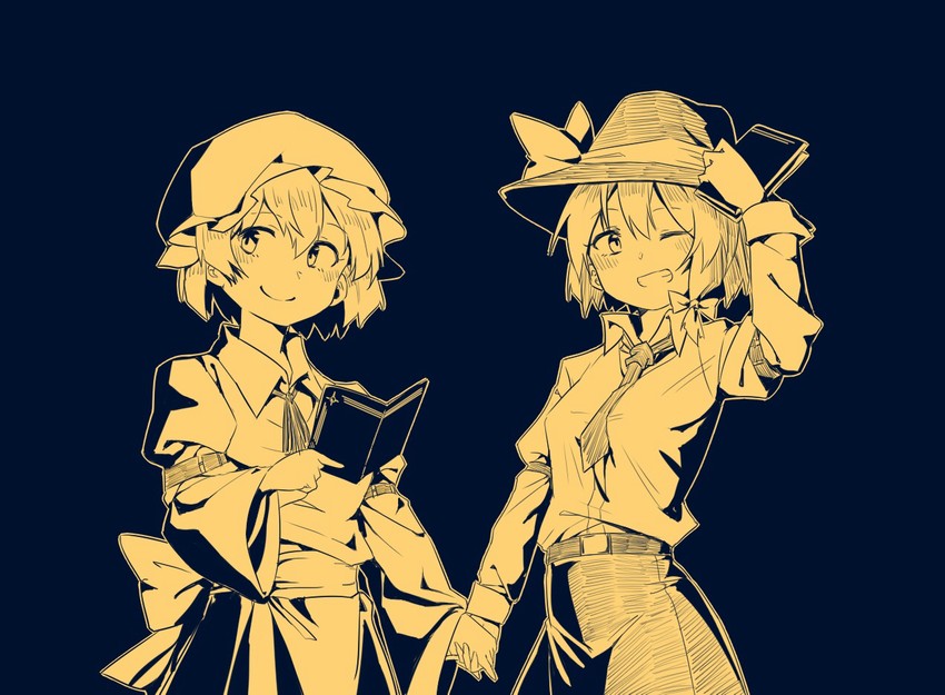 usami renko and maribel hearn (touhou) drawn by tuck_(tuck23978434)