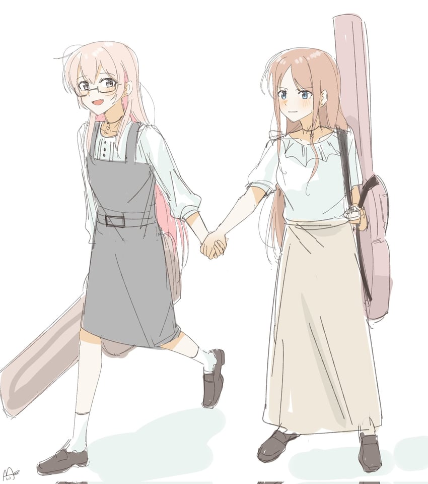 chihaya anon and nagasaki soyo (bang dream! and 1 more) drawn by haidao_mao