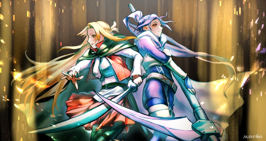 asuna and mito (sword art online and 1 more) drawn by suzurika26