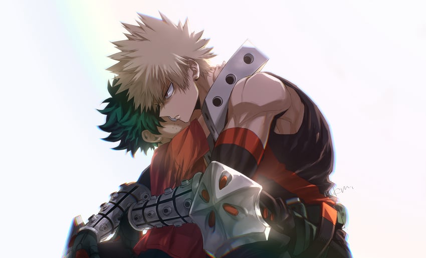 midoriya izuku and bakugou katsuki (boku no hero academia) drawn by mkm_(mkm_storage)