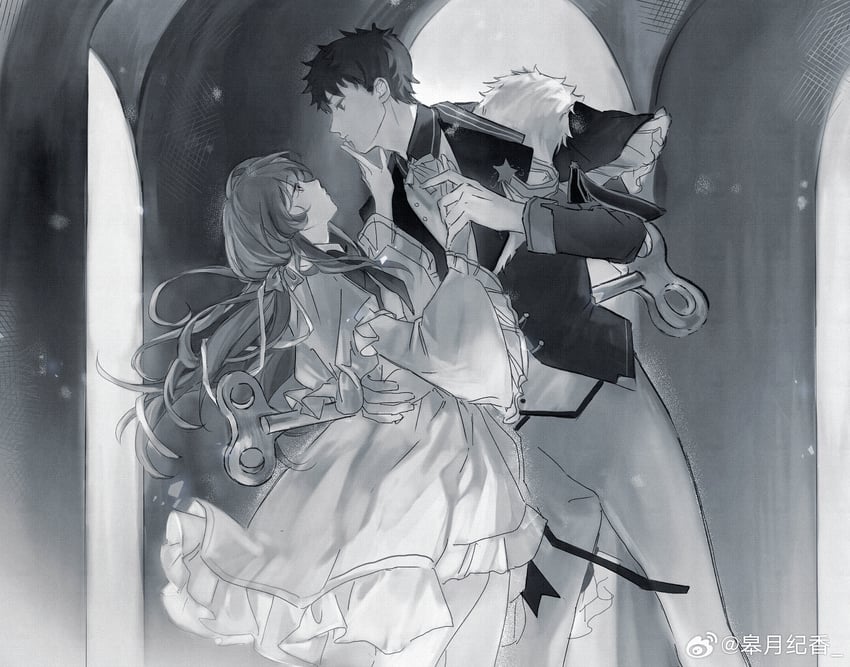 emiya shirou and momomiya shizuku (fate and 1 more)