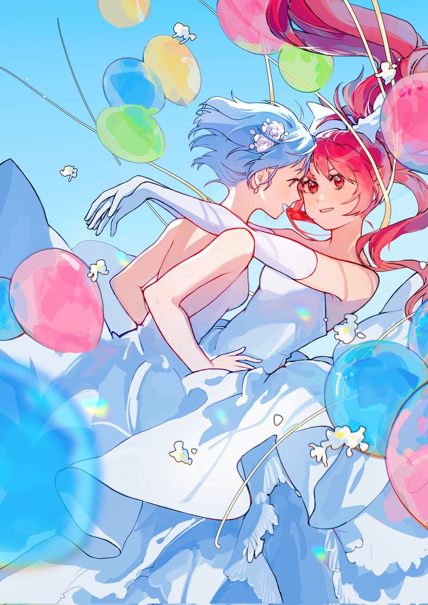 miki sayaka and sakura kyoko (mahou shoujo madoka magica and 1 more) drawn by ziyin