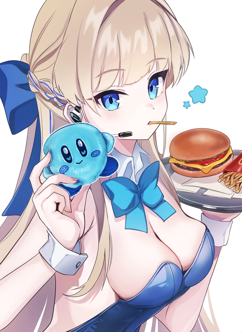 toki and kirby (blue archive and 1 more) drawn by baba_kirika