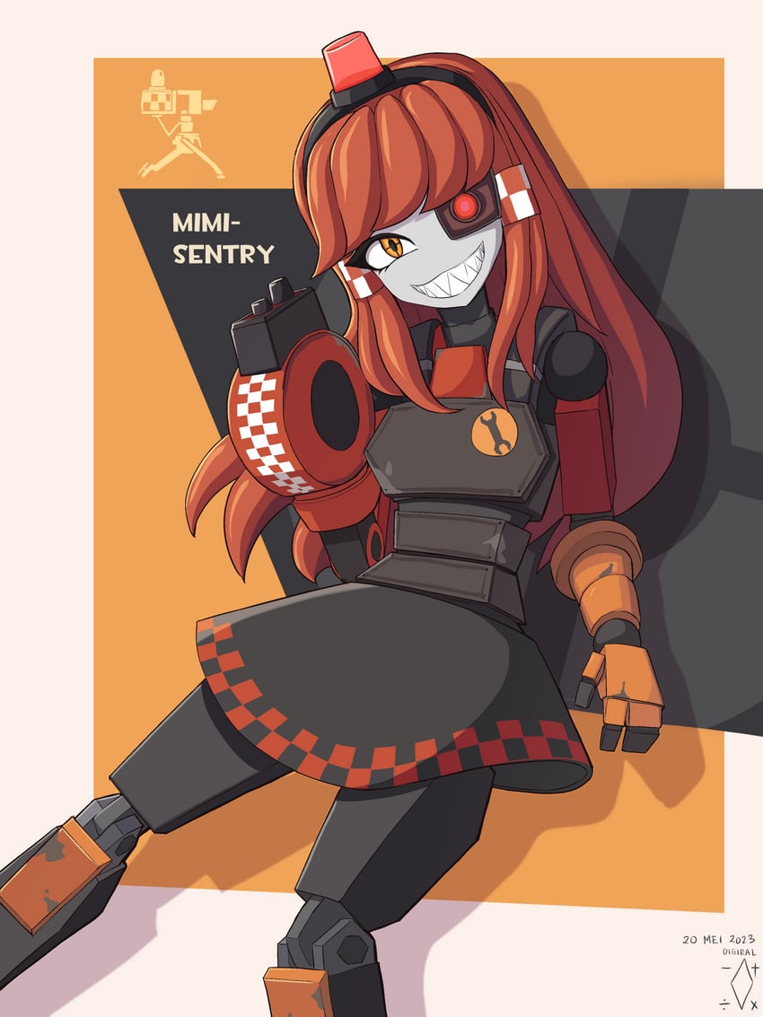 mimi-sentry (original and 1 more) drawn by digiral