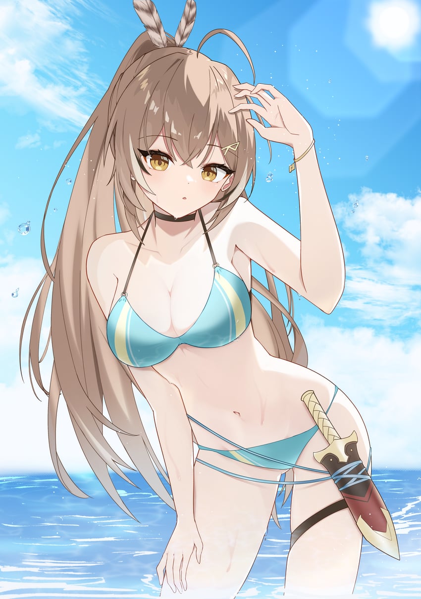 nanashi mumei (hololive and 1 more) drawn by narukahana