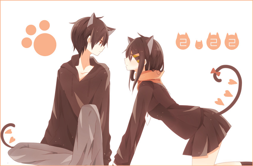 tateyama ayano and kisaragi shintarou (kagerou project) drawn by kiichigo_(k-15)