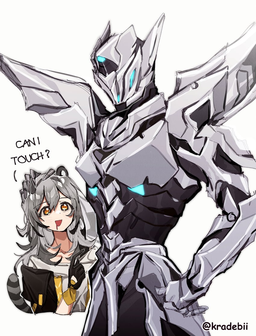 trailblazer, stelle, and sam (honkai and 1 more) drawn by kradebii