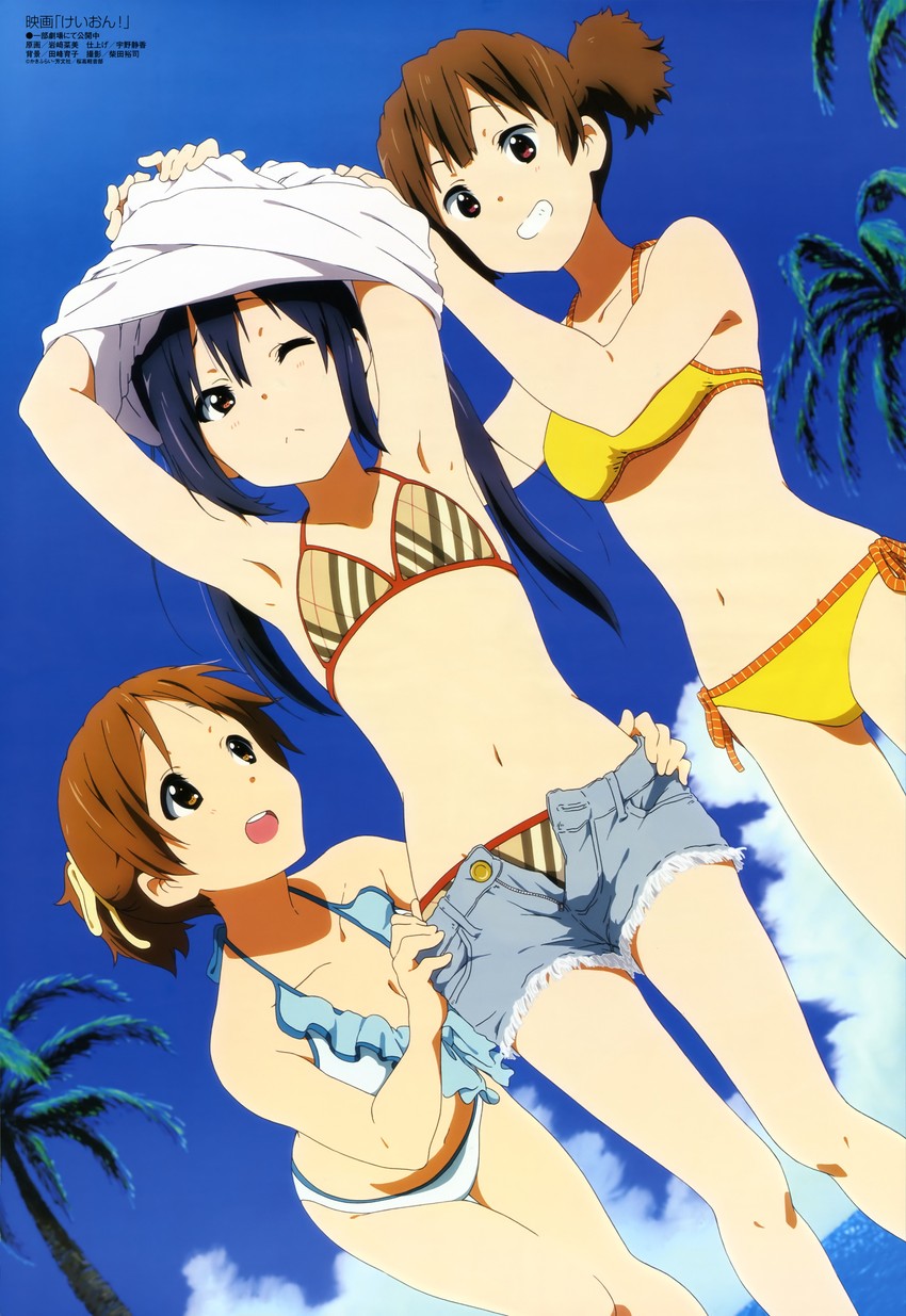 nakano azusa, hirasawa ui, and suzuki jun (k-on! and 2 more) drawn by iwasaki_nami