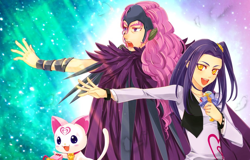 kurokawa eren, seiren, hummy, and falsetto (precure and 1 more) drawn by oinaw