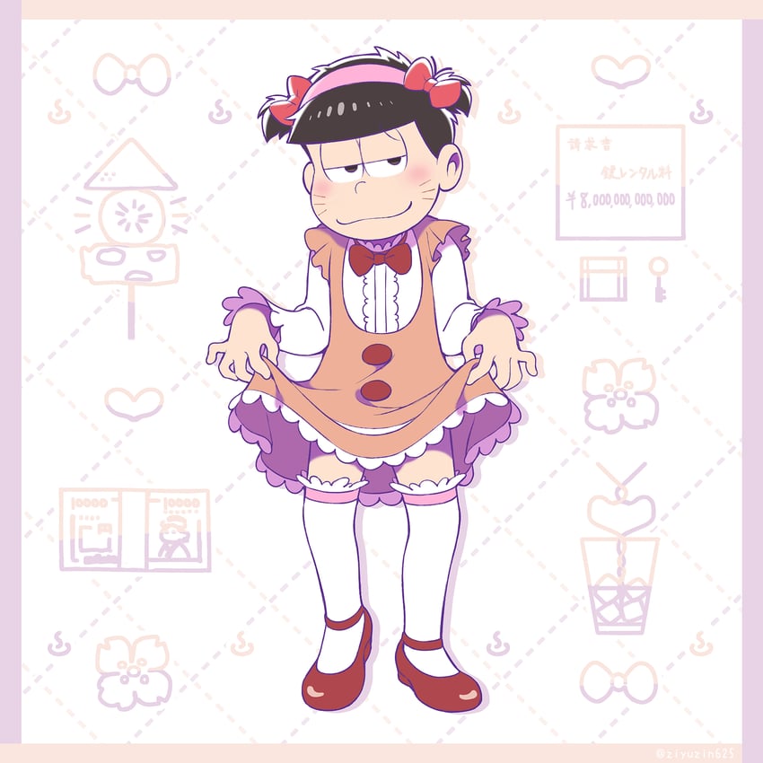 matsuno ichimatsu and chibimi (osomatsu and 1 more) drawn by jiyuuto_(cocyco)