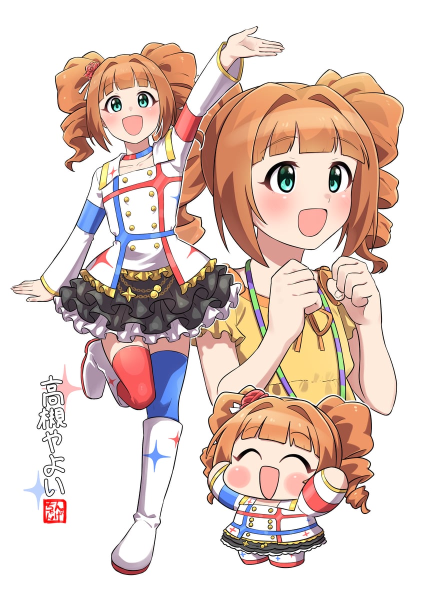 takatsuki yayoi (idolmaster and 2 more) drawn by ngetyan
