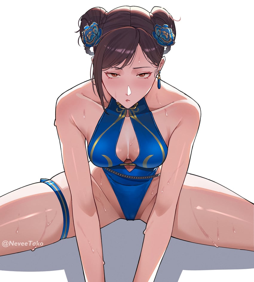 chun-li (street fighter and 1 more) drawn by nevee
