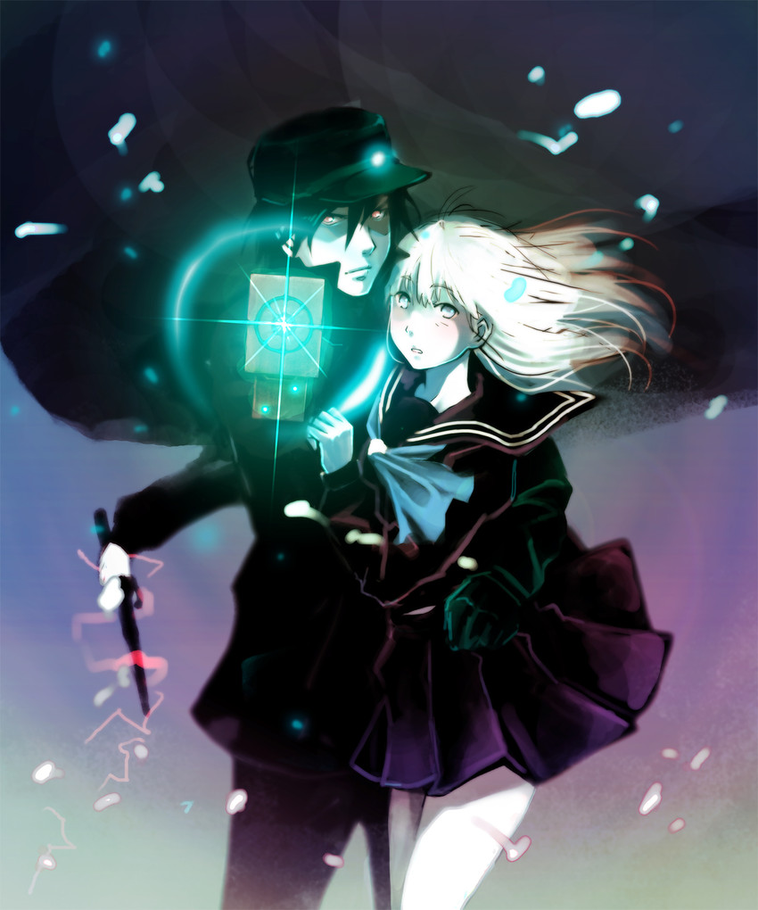 cibo and killy (blame! and 1 more) drawn by sakuma_tsukasa