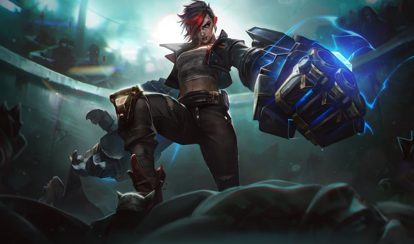 vi, arcane vi, and arcane brawler vi (league of legends and 1 more) drawn by terrycantal