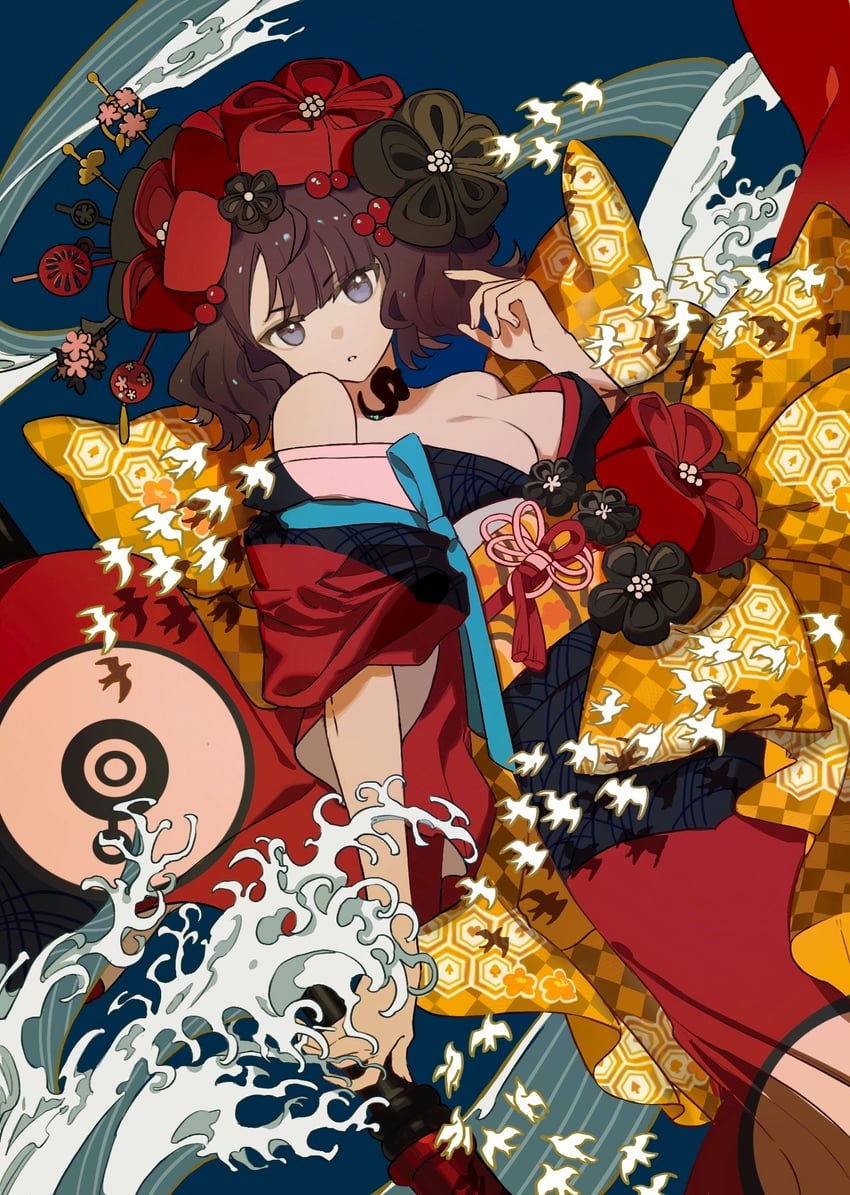 katsushika hokusai (fate and 1 more) drawn by yuzhouluoxuanwudigua