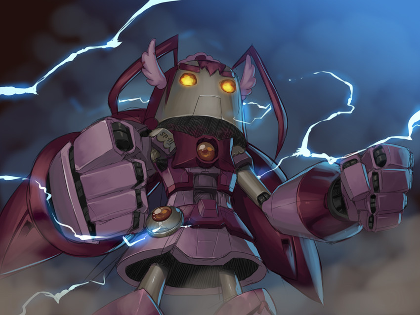 cure happy and happy robo (precure and 1 more) drawn by obui