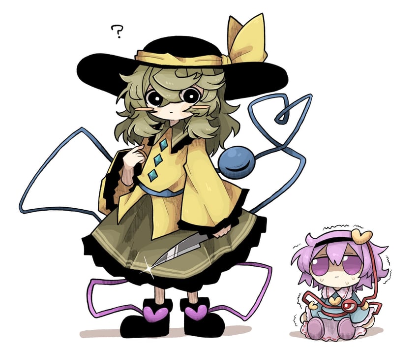 komeiji koishi and komeiji satori (touhou) drawn by zunusama