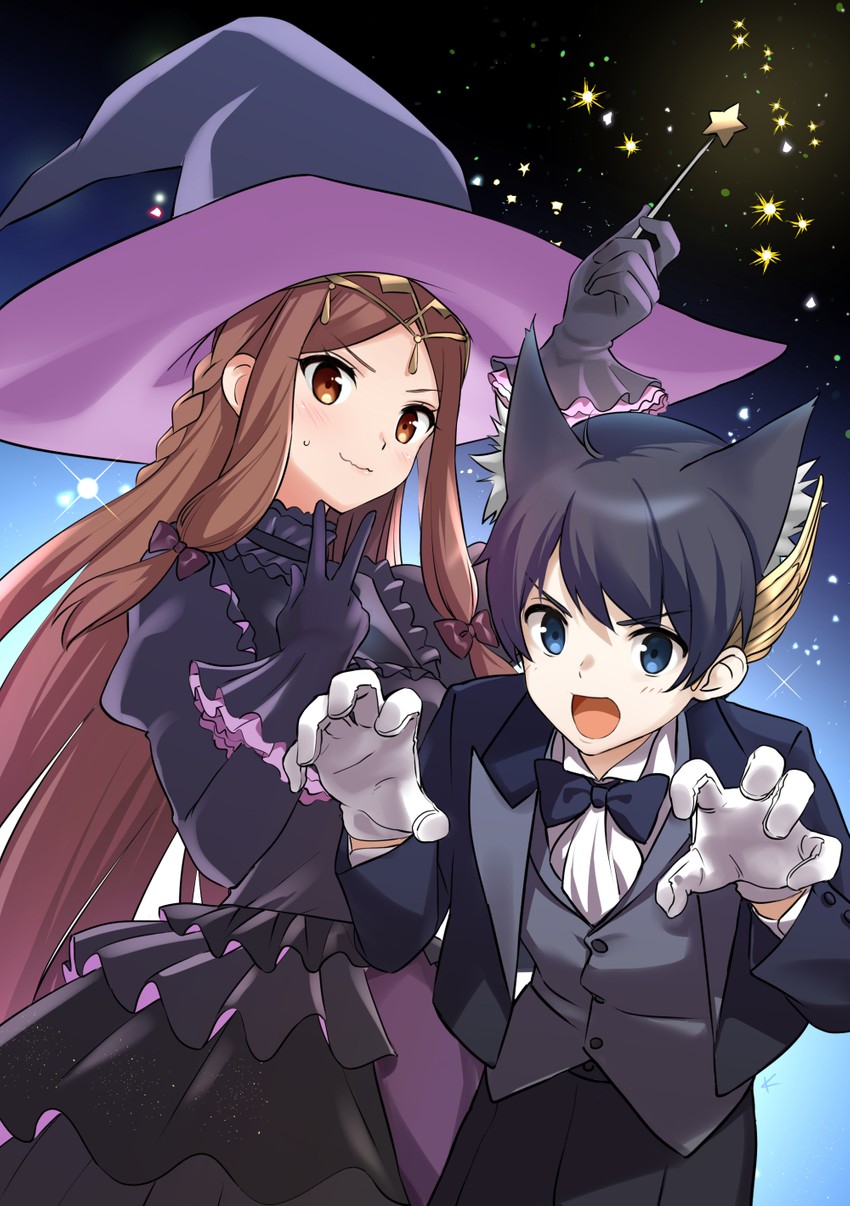 fan la norne and hugo ardanach (xenoblade chronicles and 2 more) drawn by taromarun