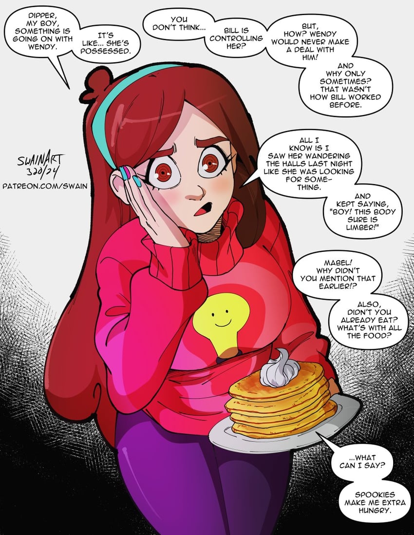 mabel pines (gravity falls) drawn by swain_(artist)