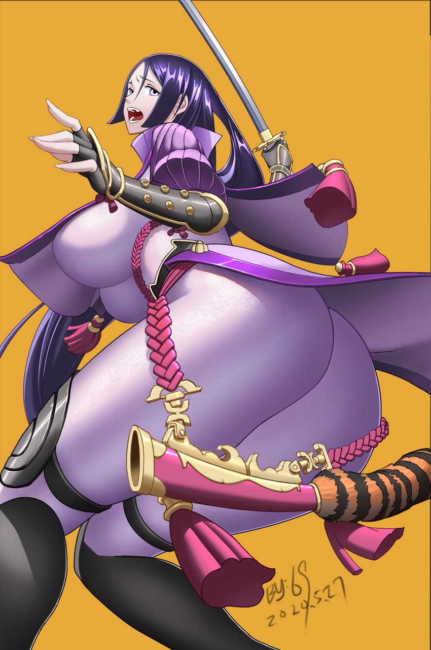 minamoto no raikou (fate and 1 more) drawn by 96_(marshviolet8)