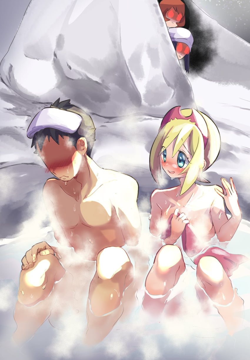 akari, irida, rei, and arezu (pokemon and 1 more) drawn by chorimokki