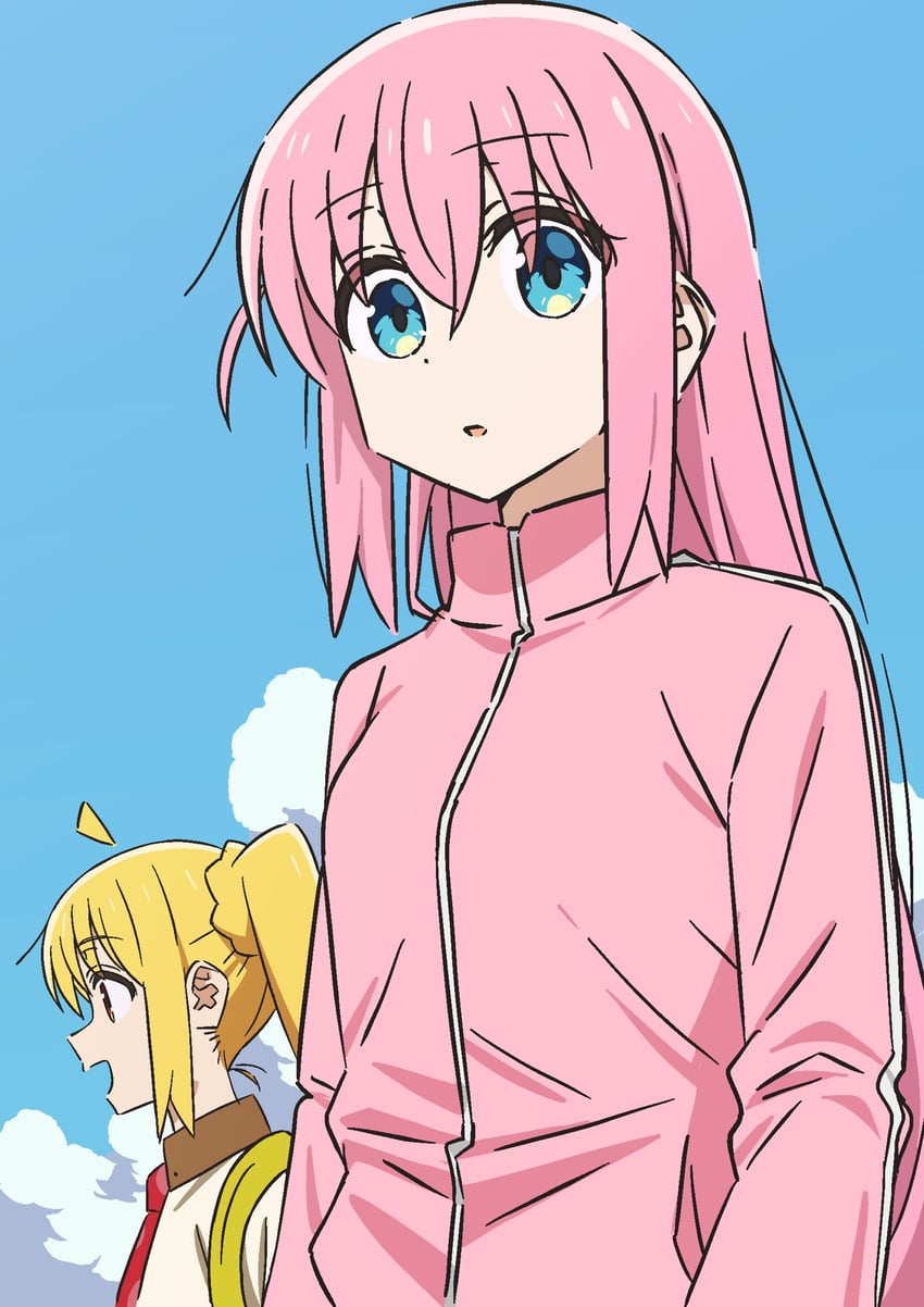 gotoh hitori and ijichi nijika (bocchi the rock!) drawn by momoshiomomo