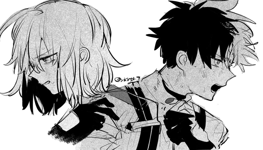 fujimaru ritsuka (fate and 1 more) drawn by katayoshi_(ykrsk9)