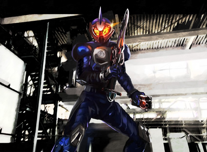 kamen rider accel (kamen rider and 1 more) drawn by ashi_ura