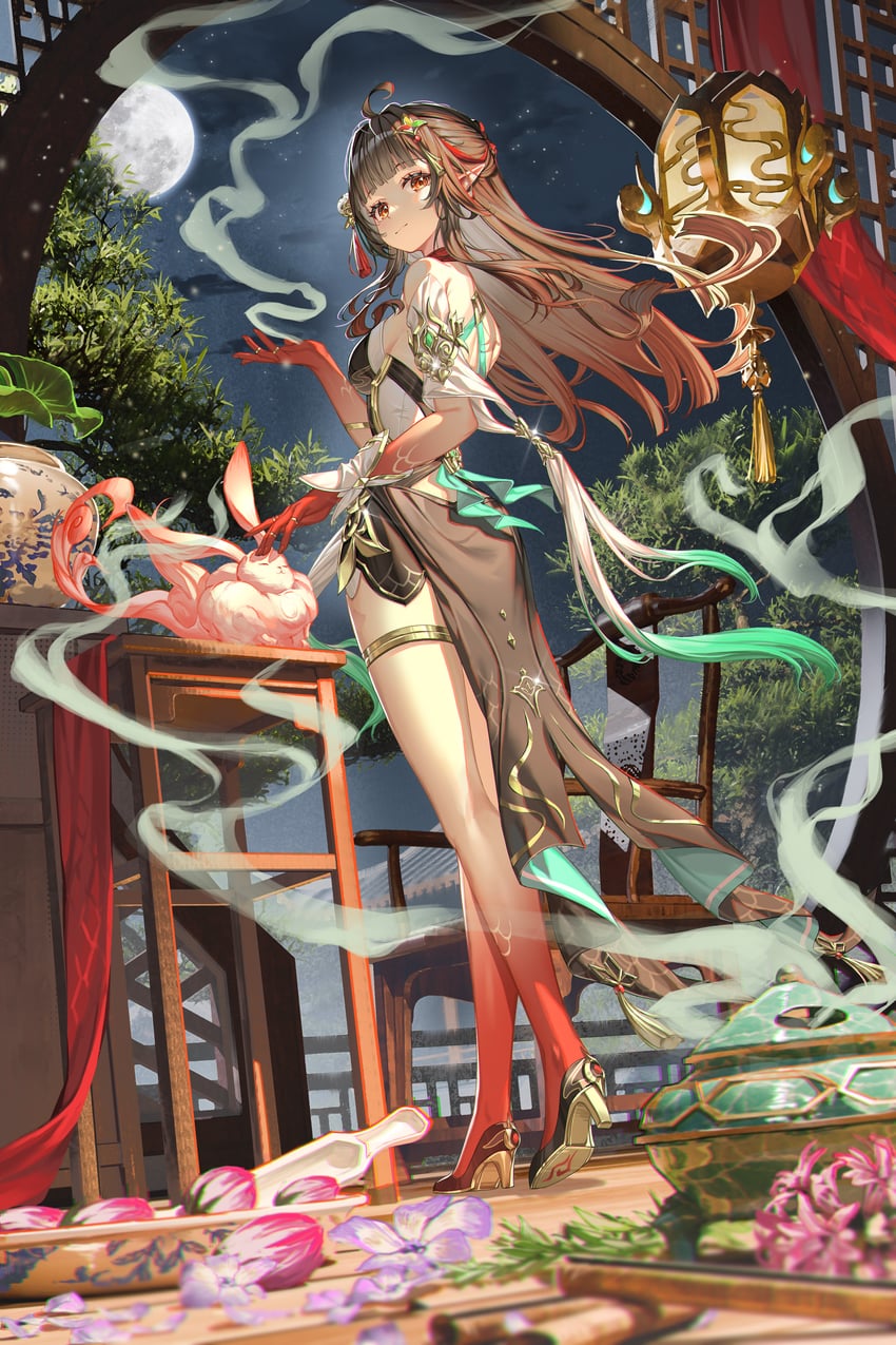 lingsha and fuyuan (honkai and 1 more) drawn by al_guang