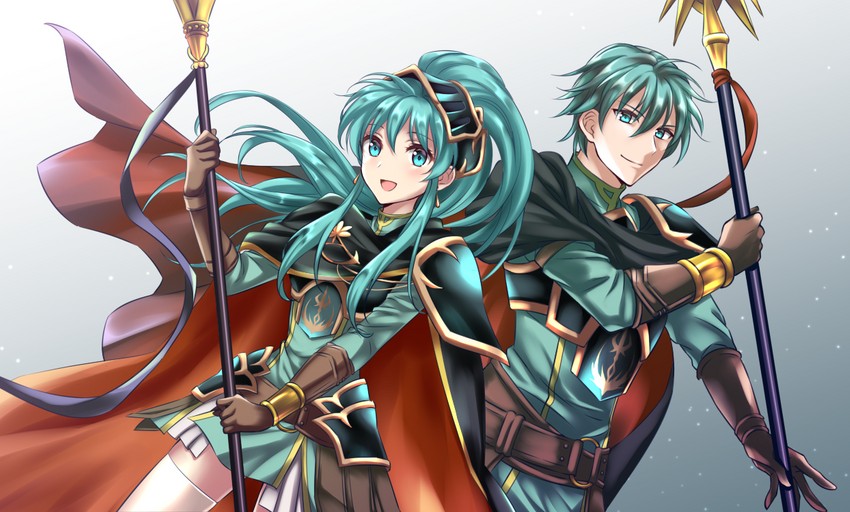 eirika and ephraim (fire emblem and 2 more) drawn by kakiko210