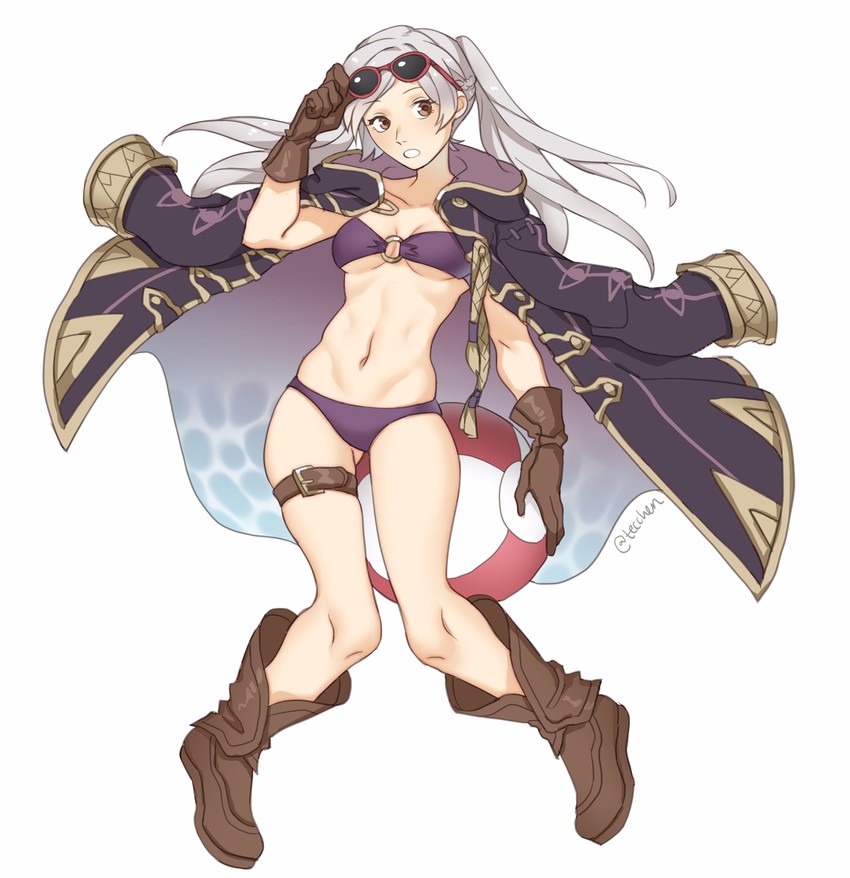 female robin (fire emblem and 2 more) drawn by tecchen