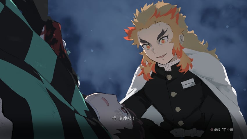kamado tanjirou and rengoku kyoujurou (kimetsu no yaiba and 1 more) drawn by samidare_(hoshi)