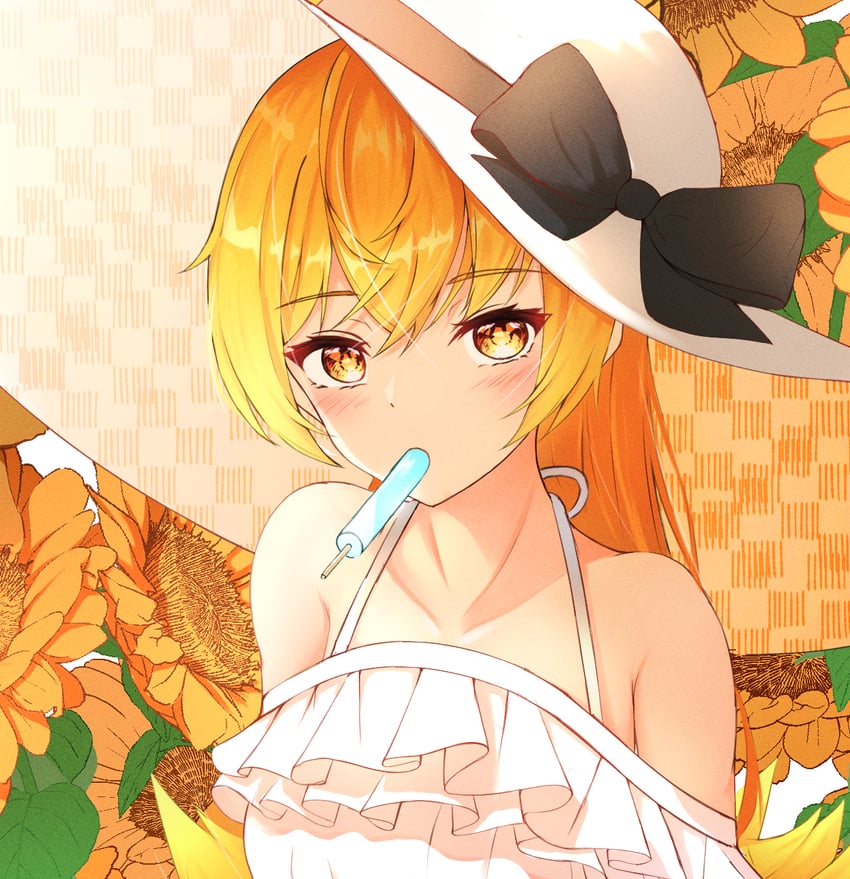 oshino shinobu (monogatari and 1 more) drawn by voi_271