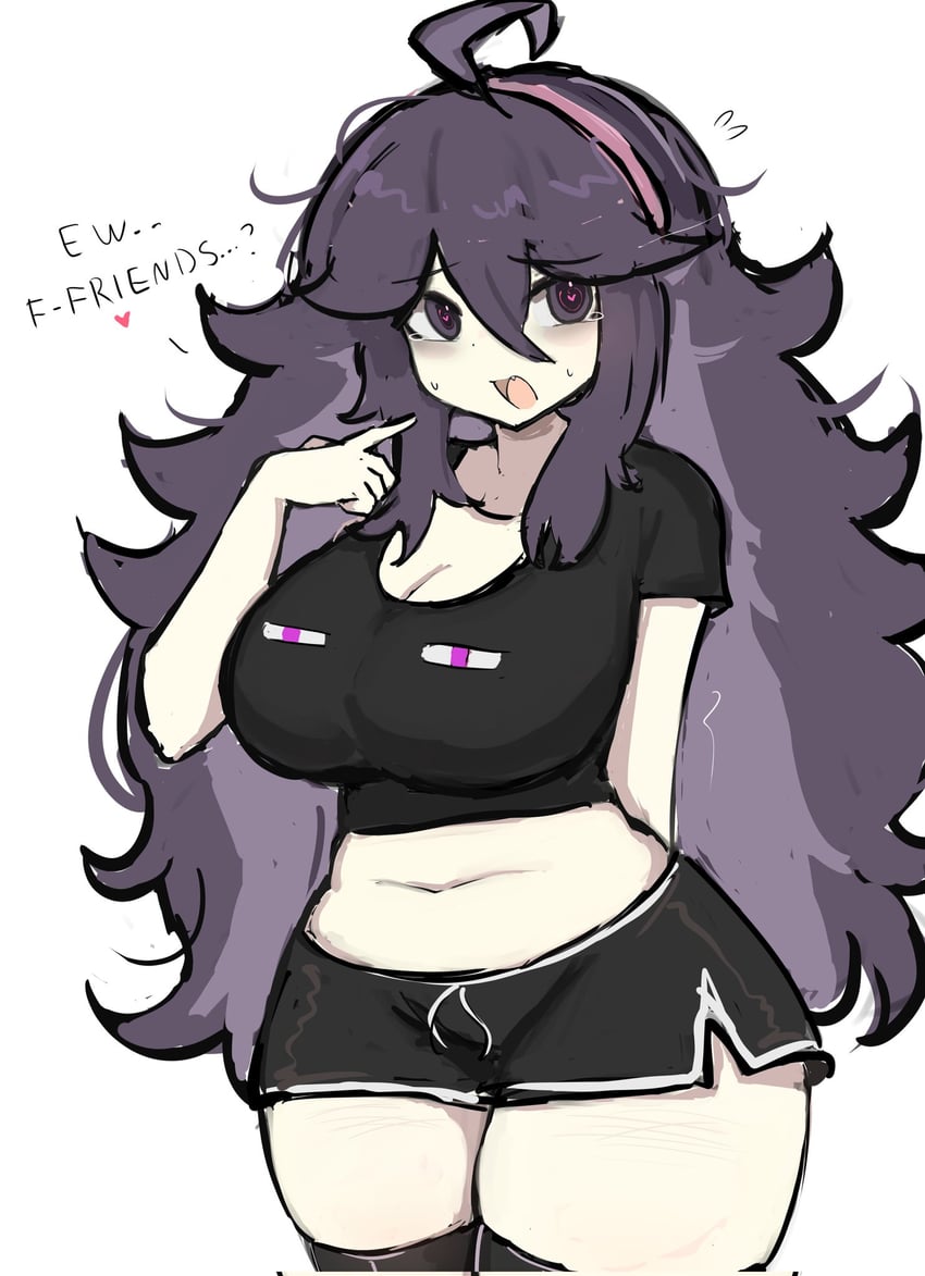 hex maniac and enderman (pokemon and 2 more) drawn by m3link