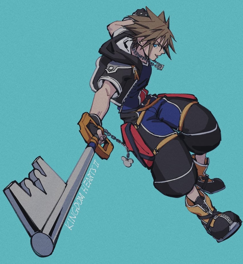 sora (kingdom hearts and 1 more) drawn by oimo_(oimkimn)