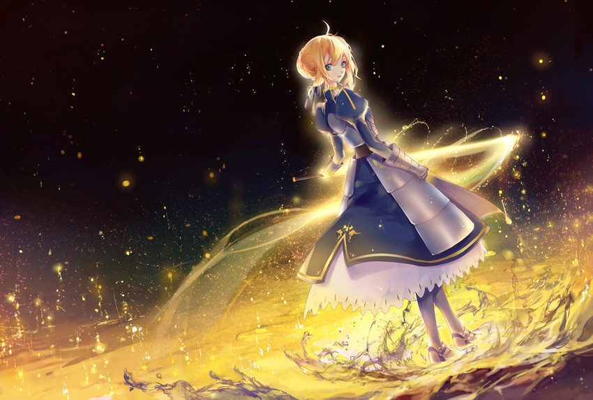 artoria pendragon and saber (fate and 1 more) drawn by kinokohime