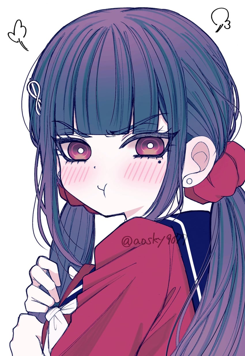 harukawa maki (danganronpa and 1 more) drawn by satori_(aosky9077)