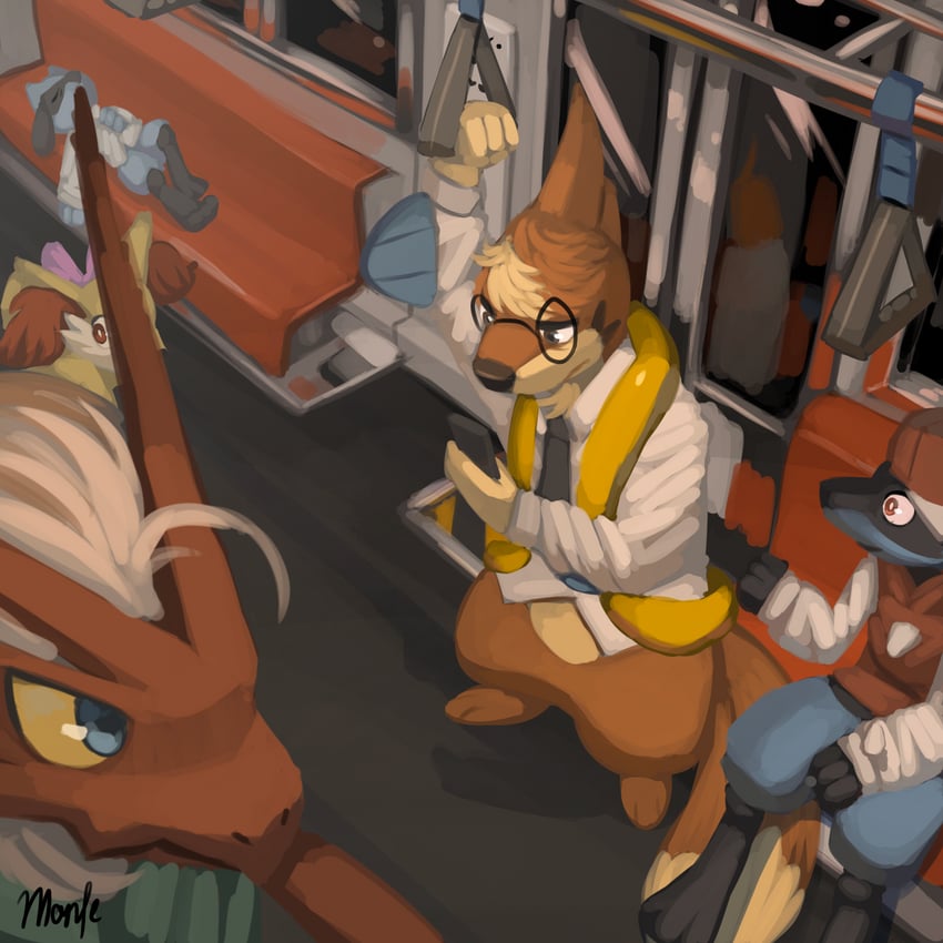 lucario, fennekin, riolu, blaziken, and floatzel (pokemon) drawn by monteblanque