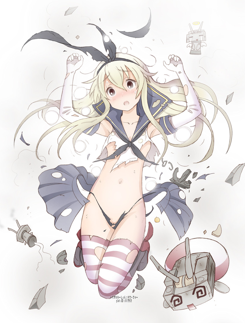 shimakaze and rensouhou-chan (kantai collection) drawn by yamasaki_wataru