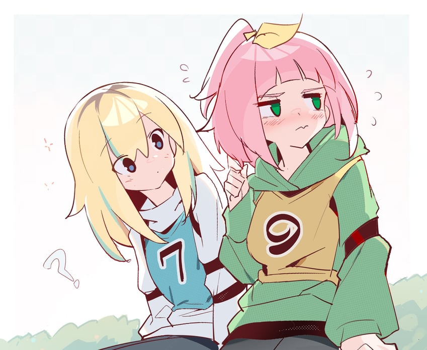 yamanouchi kano and watase kiui (yoru no kurage wa oyogenai) drawn by zhanzhangzlw