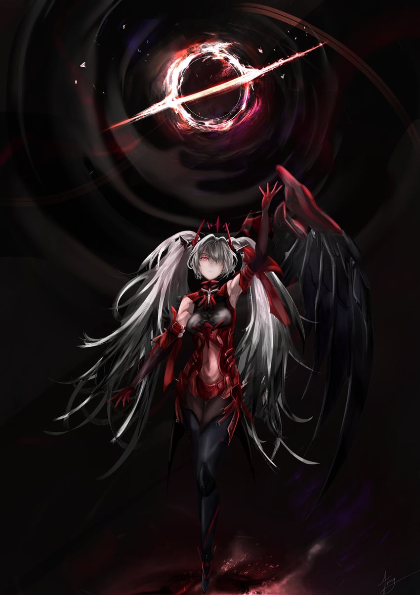 luna and luna: oblivion (punishing: gray raven) drawn by tony_028