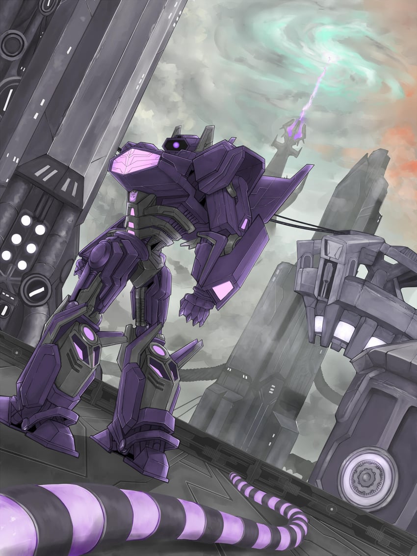 shockwave (transformers and 1 more) drawn by nike_chiko