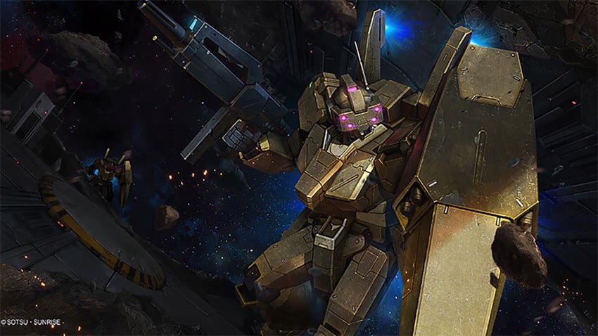 jegan ecoas type (gundam and 3 more) drawn by tenjin_hidetaka