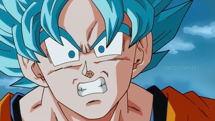 son goku (dragon ball and 1 more) drawn by unscathedart