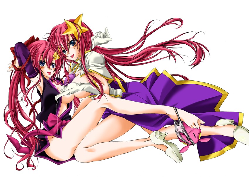 lacus clyne and meer campbell (gundam and 2 more) drawn by riku_yama