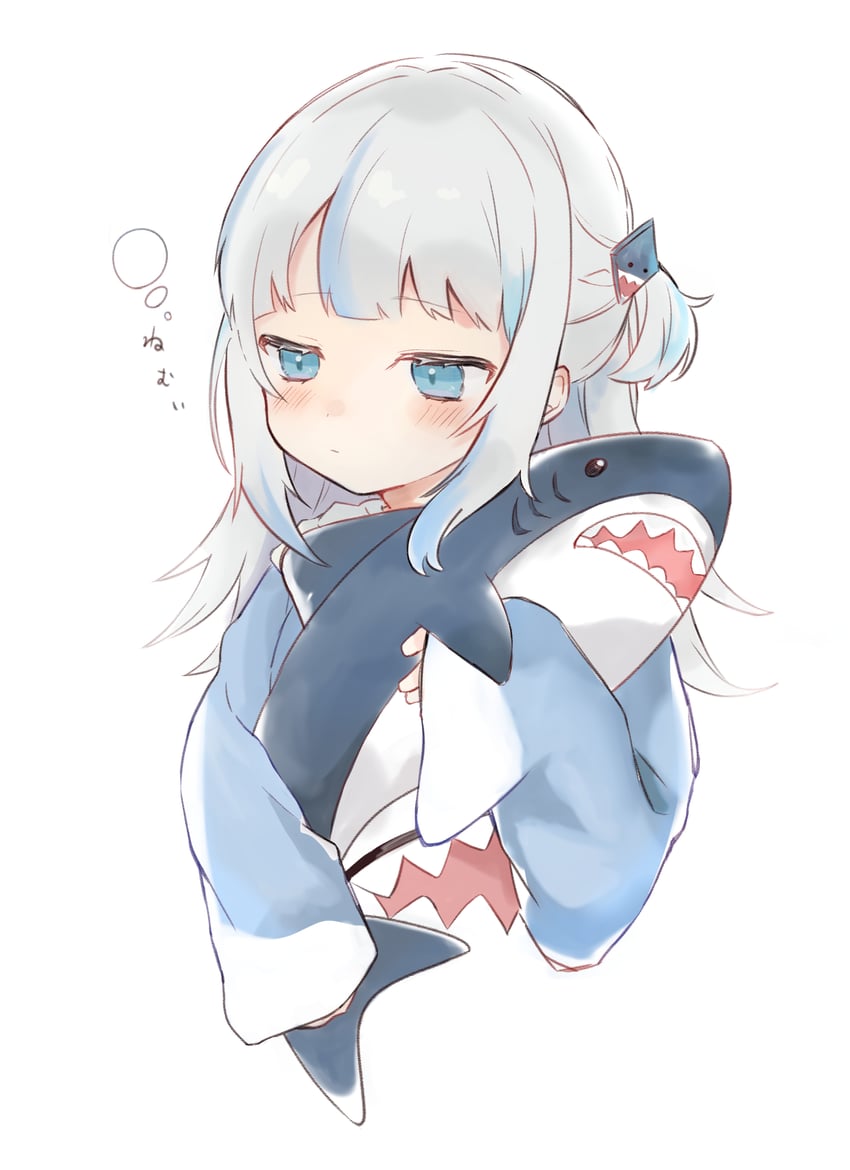 gawr gura (hololive and 1 more) drawn by pon_miso